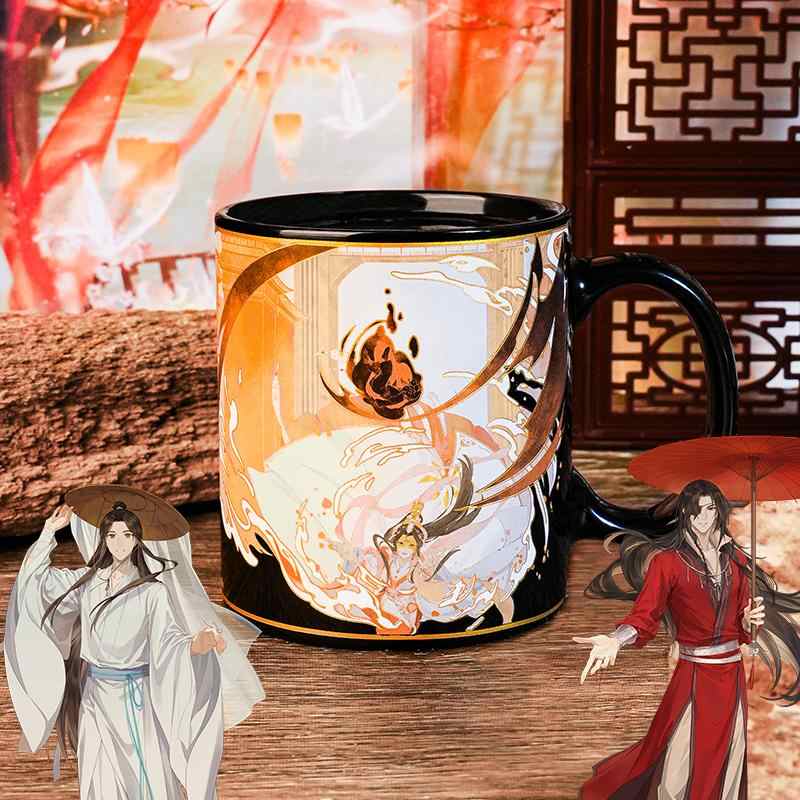 Heaven Officials Blessing Ceramic Cup, Color Changing Water Cup, Tian Guan Ci Fu Jing Hong Ji Guang Series