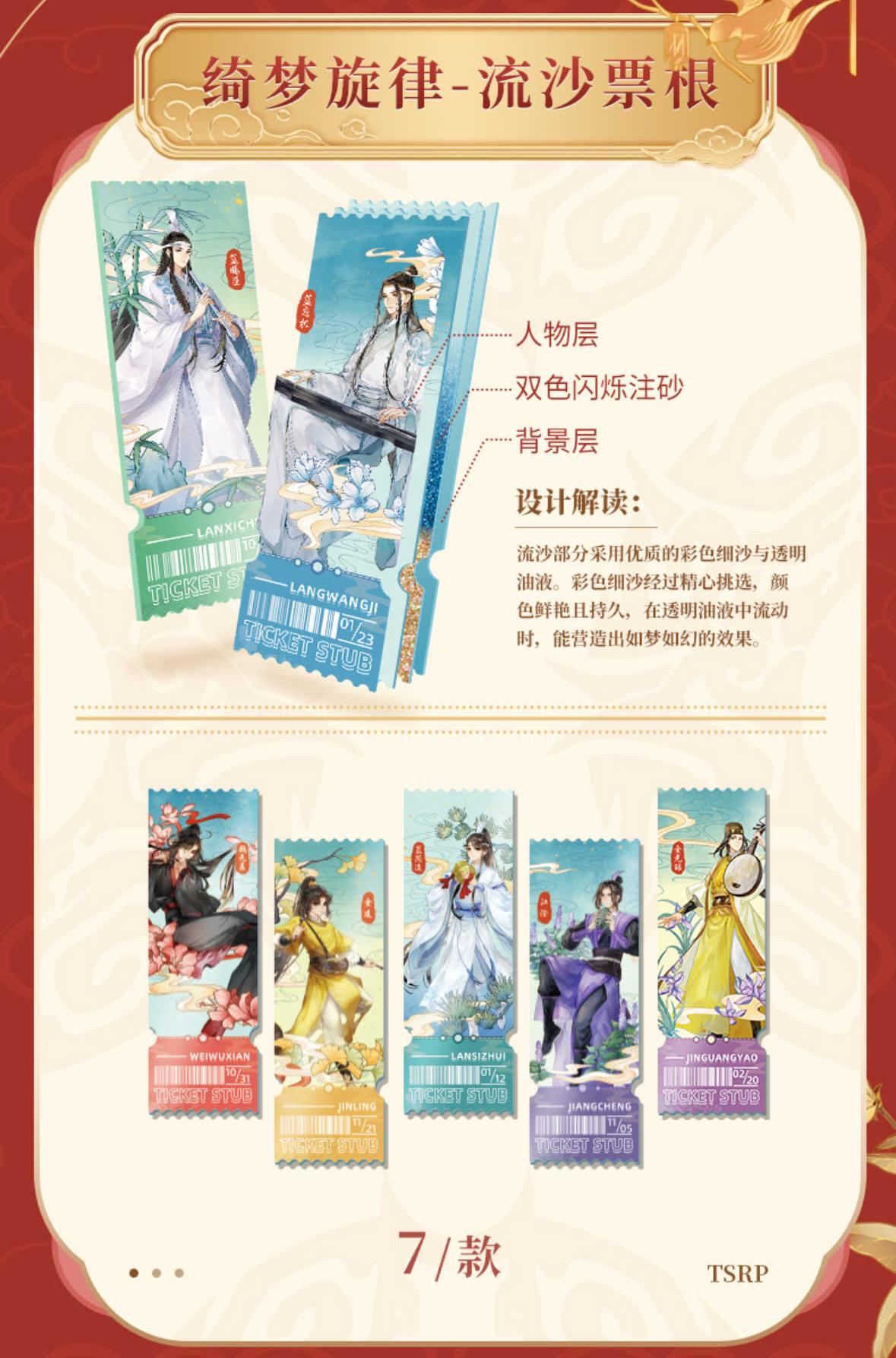 Mo Dao Zu Shi “Jin Xi He Sui”Limited Collectible Cards, Blind Box Cards, 1 Box/12 Pack (36 Cards)