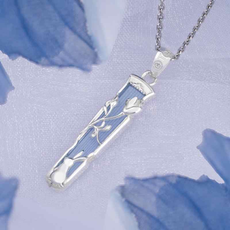 Mo Dao Zu Shi Pendants，S925 Sterling Silver Necklace，Wangji Guqin Shape