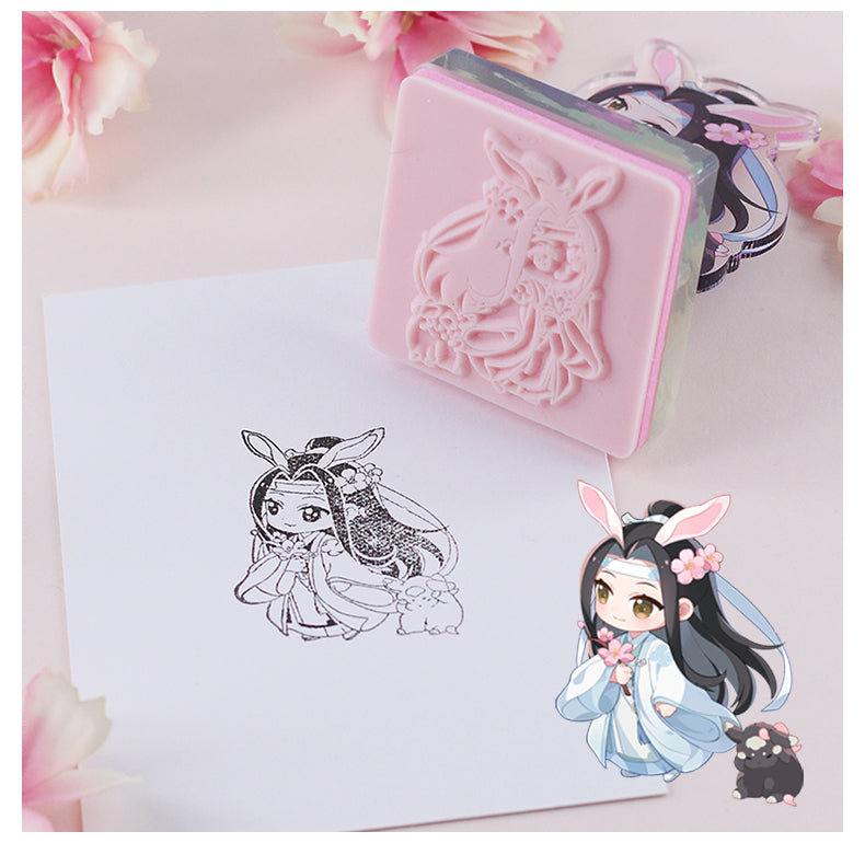 Mo Dao Zu Shi Stamp，Cartoon Stamp 4 Pieces,Wei Wuxian&Lan Wangji