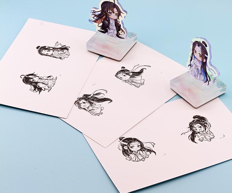 Mo Dao Zu Shi Stamp，Cartoon Stamp 6 Pieces，Wei Wuxian&LAN Wangji Animation Peripheral Products