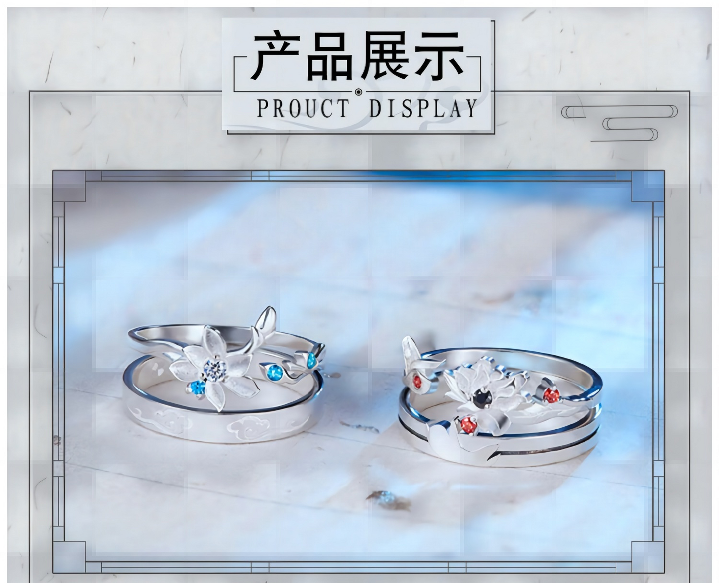 MO DAO ZU SHI Ring，Women's 925 silver ring，WEI WUXIAN&LAN WANGJI,Animation peripheral products