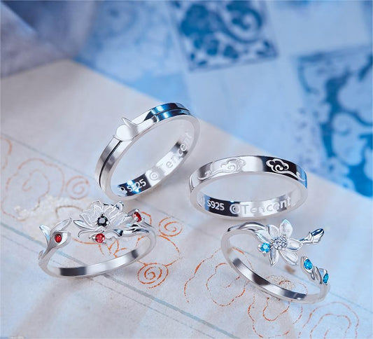 MO DAO ZU SHI Ring，Women's 925 silver ring，WEI WUXIAN&LAN WANGJI,Animation peripheral products