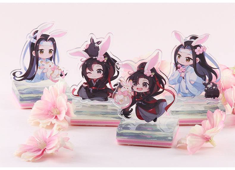 Mo Dao Zu Shi Stamp，Cartoon Stamp 4 Pieces,Wei Wuxian&Lan Wangji