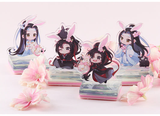 Mo Dao Zu Shi Stamp，Cartoon Stamp 4 Pieces,Wei Wuxian&Lan Wangji