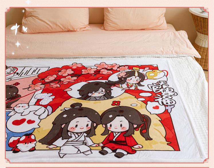 Heaven Official's Blessing Blankets，Tian guan ci fu, Single Throw Blanket，Hua Cheng&xie lian