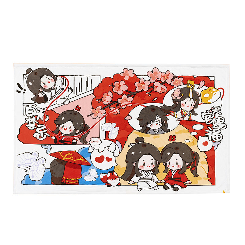 Heaven Official's Blessing Blankets，Tian guan ci fu, Single Throw Blanket，Hua Cheng&xie lian