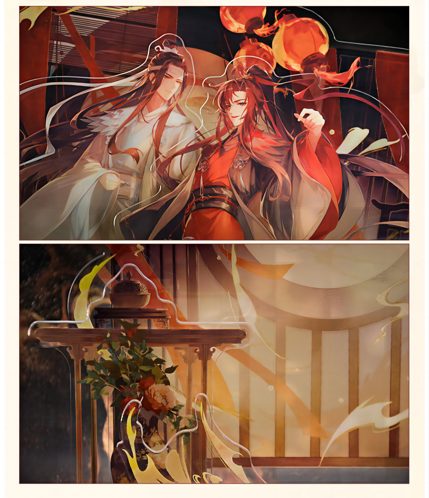 Mo Dao Zu Shi Figure Standing Ornaments，6th Anniversary Collection Desktop Decoration，Wei Wuxian&LAN Wangji Animation Peripheral Products