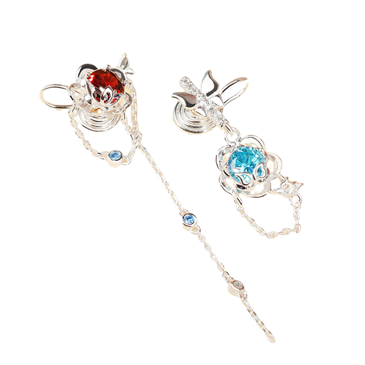 Heaven Official'S Blessing Ear Cuff Earrings，Tian Guan Ci Fu Die Luo Fang Chen Series,Animation Peripheral Products