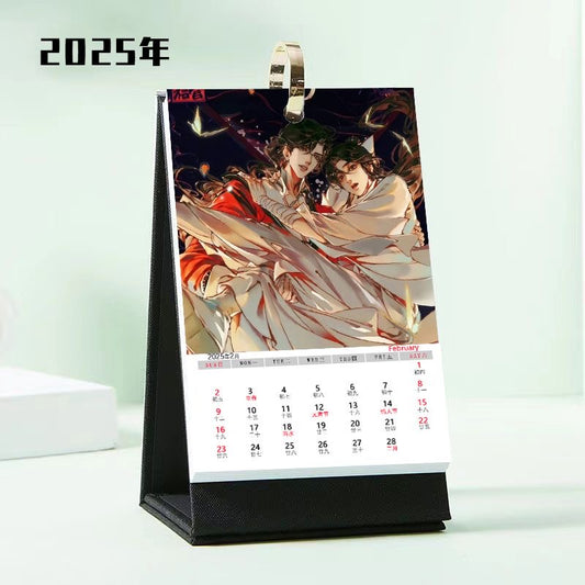 Heaven Officials Blessing Desk Calendar, 2025 Desktop Calendar, 25 Page Calendar