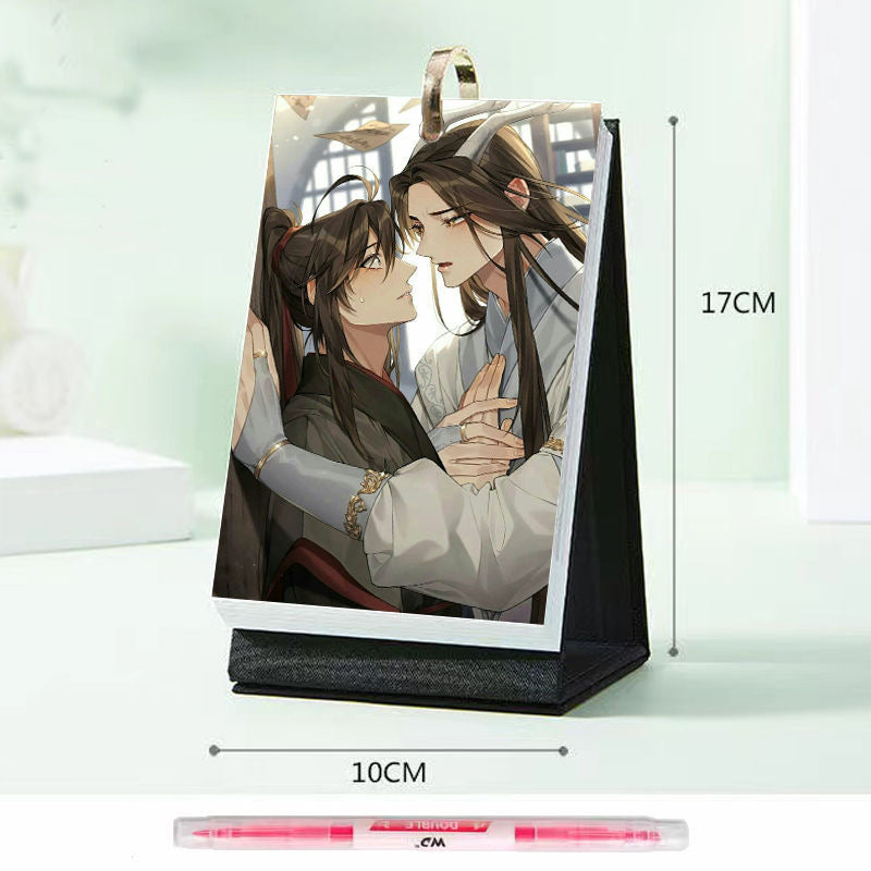 Mo Dao Zu Shi Desk Calendar, 2025 Desktop Calendar, 25 Page Calendar，Wei Wuxian&Lan Wangji