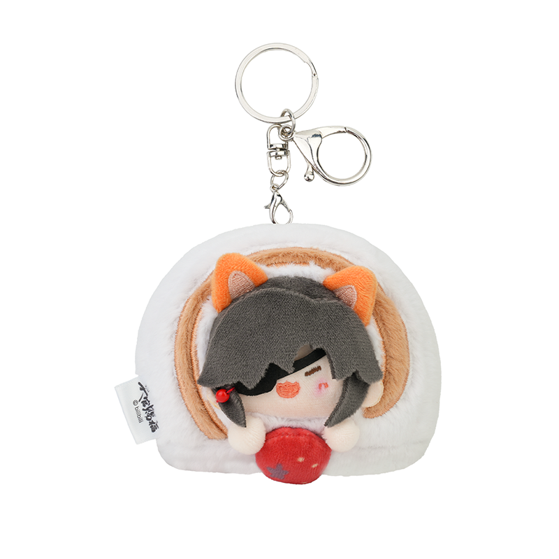 Heaven Officials Blessing Plush Pendants，Cute Food Shaped Keychains，Backpack Accessories